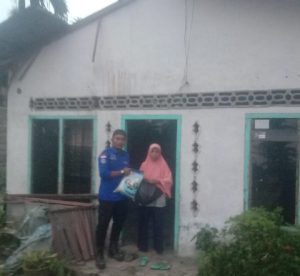10 Rumah di Desa Mekar Jadi Kecamatan Bayung Lencir di Terjang Angin Puting Beliung