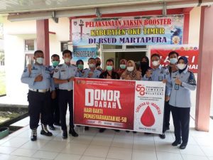 Kolaborasi PMI OKU Timur dan Lapas Martapura Gelar Donor Darah