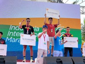 Atlet Sumsel Sukses Finis Runner Up dan Posisi Lima di Ajang Internasional Marathon Bali 2022