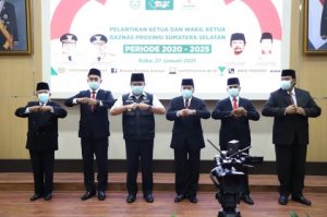 Gubernur Lantik  Pengurus Baznas Provinsi Sumsel Periode 2020-2025