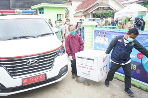 Pemprov Distribusikan  6.400 Vaksin Covid-19 ke Kabupaten OKI