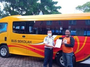 Pemkab Muba Dapat Bantuan Bus Sekolah dari Kemenhub