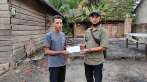 PWI OKU Timur Serahkan Bantuan Korban Kebakaran Di Dusun Sri Mulyo