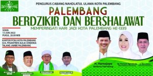 Gema Zikir dan Shalawat Meriahkan Hari Jadi Kota Palembang
