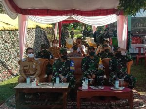 Wakil Bupati OKUT Hadiri Bakti Sosial Kodiklat TNI AD Di Desa Tanjung Kemala Barat