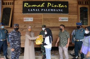 Kagum, RA Anita Puji Program Kampung Bahari  Nusantara Lanal Palembang