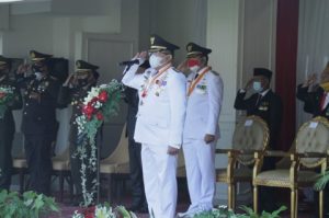 Bupati Muba Dodi Reza Pimpin Upacara dengan Khidmat dan Terapkan Protokes