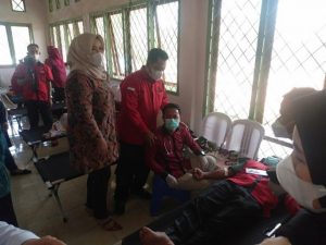 Donor Darah dan Sosialisasi Stunting Meriahkan Bulan Bung Karno di Banyuasin
