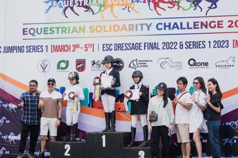 Atlet Berkuda 3D Stable Sumsel Dulang Prestasi  Diajang  Equestrian Solidarity Challenge 2023