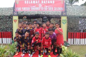 HUT TNI Ke 77, Yon Armed 15/105 Tarik Martapura Gelar Turnamen SSB U-12 Cailendra Cup 2022