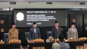 DPRD Palembang Terima LPJ Walikota Palembang Tahun Anggaran 2021