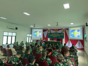 Tingkatkan Kesadaran Hukum Prajurit TNI AD, Kumdam II/SWJ dan Kumrem 044/GAPO Gelar Penyuluhan