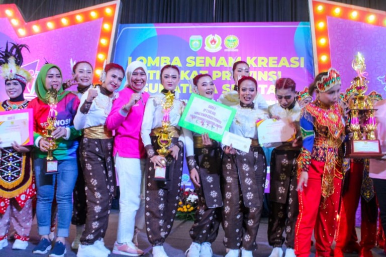 Perwosi Muba Raih Juara 2 Senam Kreasi Tingkat Provinsi Sumsel