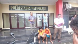 Tim opsnal Unit Pidum dan Tekab 134 Satreskrim Polrestabes Palembang Ringkus Pelaku Curanmor