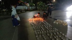 Malam 1000 Lilin dan Renungan Suci Rangkaian Peringatan Pertempuran Perang Lima Hari Lima Malam