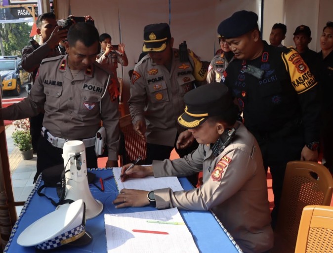 Tim Supervisi Polda Sumsel Cek Pos Pengamanan dan Pos Pelayanan di Polres Musi Rawas
