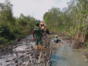 Berkat Kekompakan TNI dan Warga, Embung Air di Area Jalan TMMD Sudah Teratasi