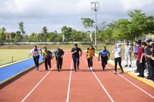 Olaraga Bersama Forkopimda, Deru Launching Sarana Olahraga Jasdam II/Sriwijaya
