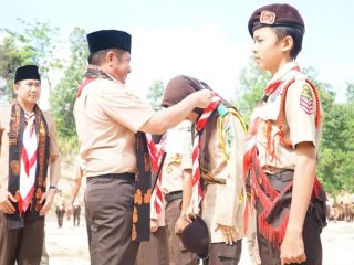 Peserta Perkemahan Temu Karya Pramuka Madrasah Diajak Masifkan Sosialisasi GSMP ke Seluruh Penjuru Sumsel 