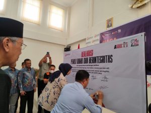 Deklarasi Bersama, Pemilu Damai dan Berintegritas Wujud Kesiapan Pemilu 2024 yang Tertib dan Damai