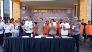 Satreskrim Polrestabes Palembang Ringkus 31 Pelaku Tindak Pidana dalam Tiga Minggu Terakhir
