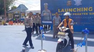 Polrestabes Palembang Resmikan Mini Sirkuit Praktek SIM
