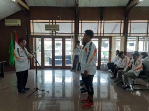 KONI Sumsel Lepas Kontingen Bola Tangan Menuju Kejurnas Jakarta 2022