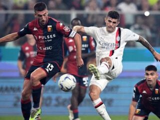 Tumbangkan Genoa, AC Milan Naik ke Puncak Klasemen Liga Italia