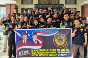 Dukungan Prabowo - Gibran di Pilpres Terus Mengalir, Kali Ini dari Relawan Dewa 86 Sumsel