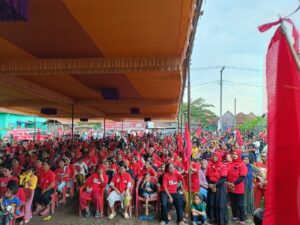 Kampanye di Muratara, Kehadiran Caleg PDI Perjuangan Hj Rita Suryani Disambut Antusias Masyarakat
