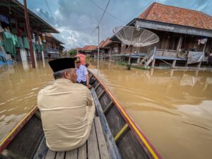 Alami Musibah Banjir Warga Muba dihimbau Jaga Kesehatan dan Keselamatan