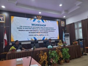 Dorong Publikasi Internasional, FSH UIN Raden Fatah Gelar Workshop Sitasi Penulisan Jurnal Scopus