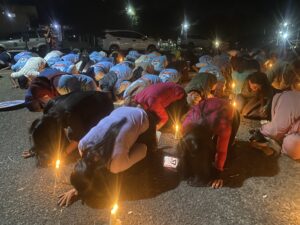 Doa dan Sujud Syukur Tim Kemenangan Palembang Prabowo-Gibran