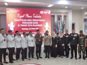 KPU Kota Palembang Lakukan Rekapitulasi Terbuka untuk Pemilu 2024