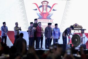 Pj Gubernur Fatoni Dampingi Presiden Jokowi Membuka Muktamar IMM XX di Palembang
