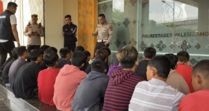 Akibat Tawuran, 28 Orang Siswa Remaja Sekolah Negeri di Palembang Diamankan