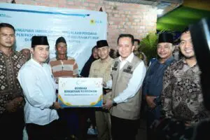Pemprov Sumsel Salurkan Paket Bantuan Sembako untuk Warga Kecamatan Babat Supat Kabupaten Muba