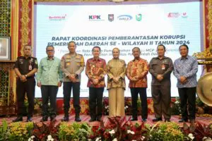 Pj Gubernur Agus Fatoni Buka Rakor Program Pemberantasan Korupsi Wilayah II, MCP KPK Tahun 2024