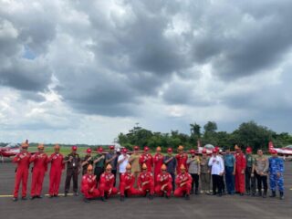 Wakil Ketua DPRD Sumsel Apresiasi Pertunjukan Jupiter Aerobatic Team TNI AU