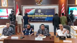TNI Angkatan Laut Palembang Berhasil Gagalkan Penyelundupan Benih Lobster