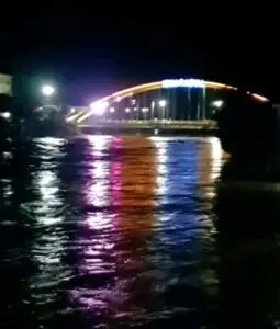 Banjir Melanda Oku Selatan, Dua Jembatan Beton Nyaris Tenggelam