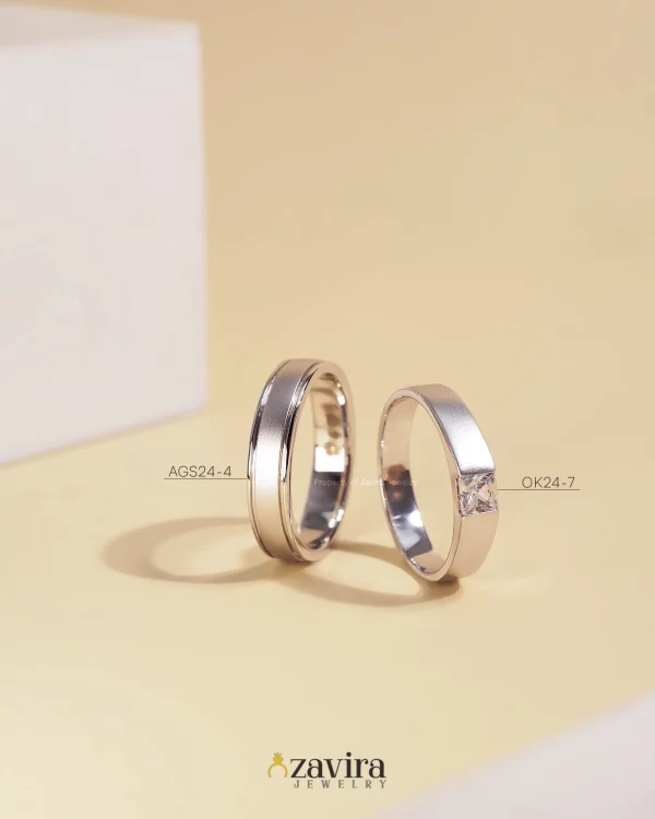 Foto (2) Cincin Kawin AGS24-4 & OK24-7 — Elegan, Simpel, dan Serius